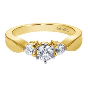 Gabriel 14 Karat Contemporary Engagement Ring ER1705M43JJ