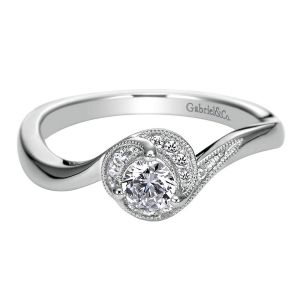 Gabriel 14 Karat Victorian Engagement Ring ER97772W44JJ