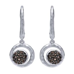 Gabriel Fashion Silver Organic Drop Earrings EG12397SVJSQ