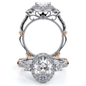 Verragio Parisian-122OV Platinum Engagement Ring
