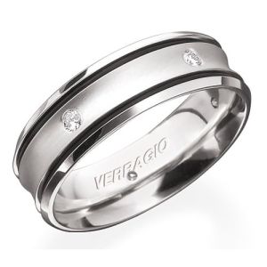 Verragio Platinum In-Gauge Diamond Wedding Band RUD-7906