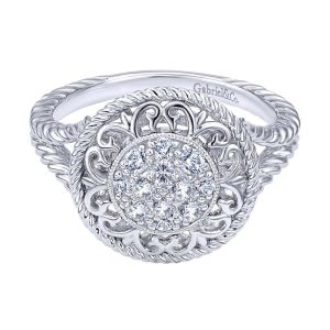 Gabriel Fashion 14 Karat Hampton Diamond Ladies' Ring LR50279W45JJ