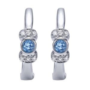 Gabriel Fashion Silver Huggies Huggie Earrings EG10877SV5BT