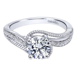 Gabriel 14 Karat Contemporary Engagement Ring ER10314W44JJ