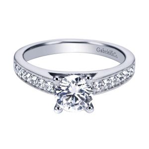 Gabriel 14 Karat Victorian Engagement Ring ER3858W44JJ