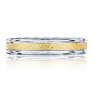 135-5YB Platinum Tacori Sculpted Crescent Wedding Ring