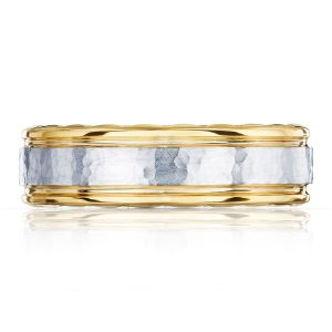 135-7YWH Platinum Tacori Sculpted Crescent Wedding Ring