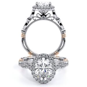Verragio Parisian-136OV Platinum Engagement Ring