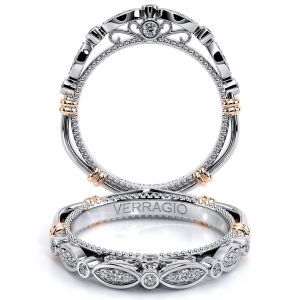 Verragio Parisian-136W Platinum Wedding Ring / Band