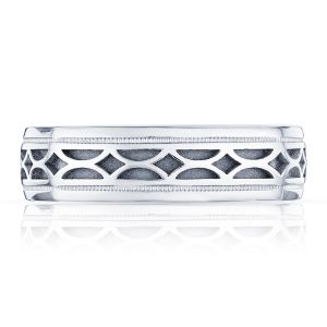 137-6W Platinum Tacori Sculpted Crescent Wedding Ring