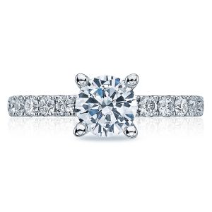 Tacori 33-25RD65 18 Karat Clean Crescent Engagement Ring