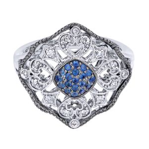 Gabriel Fashion Silver Art Nouveau Ladies' Ring LR50136SVJMC