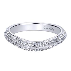 Gabriel 14 Karat Victorian Wedding Band WB9414W44JJ