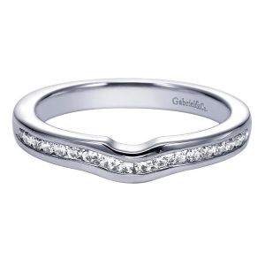 Gabriel 14 Karat Contemporary Wedding Band WB5738W44JJ