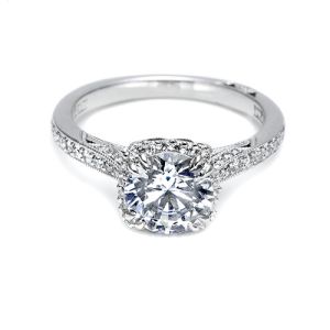 Tacori 18 Karat Dantela Engagement Ring 2620RDSMP