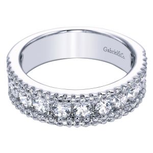 Gabriel 14 Karat Contemporary Wedding Band WB5262W44JJ