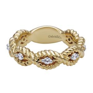 Gabriel Fashion 14 Karat Stackable Stackable Ladies' Ring LR4581Y44JJ