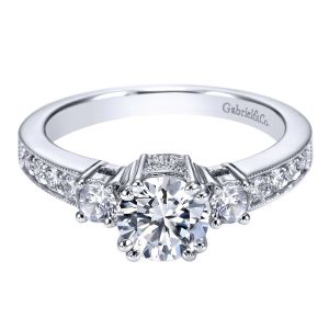 Gabriel 14 Karat Victorian Engagement Ring ER93864W44JJ