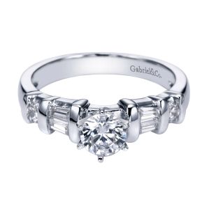 Gabriel Platinum Contemporary Engagement Ring ER2693PT3JJ