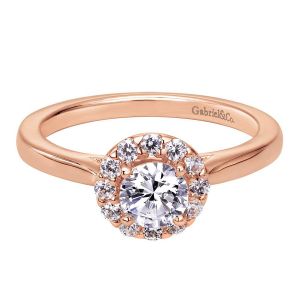 Gabriel 14 Karat Contemporary Engagement Ring ER7497K44JJ