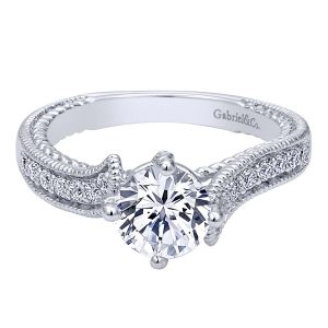 Gabriel 14 Karat Victorian Engagement Ring ER10127W44JJ