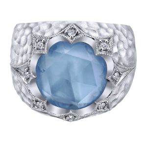 Gabriel Fashion Silver Byblos Ladies' Ring LR50579SVJMC