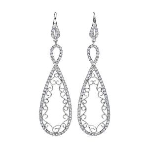 Gabriel Fashion 14 Karat Lace Drop Earrings EG11937W45JJ