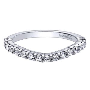 Gabriel 14 Karat Contemporary Wedding Band WB9393W44JJ