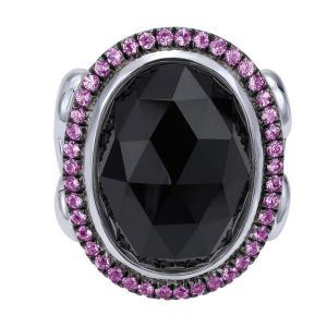 Gabriel Fashion Silver Art Nouveau Ladies' Ring LR50310SVJMC