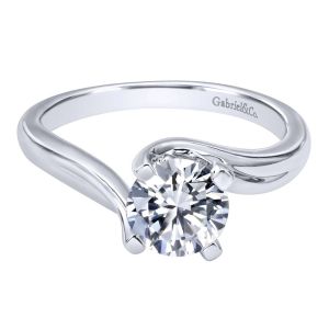 Gabriel 14 Karat Contemporary Engagement Ring ER10200W4JJJ