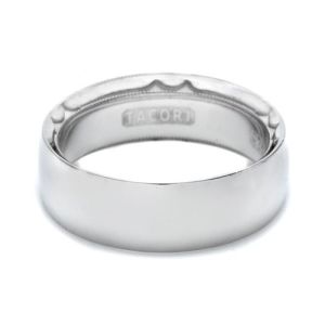 Tacori 677YS Platinum Crescent Wedding Band