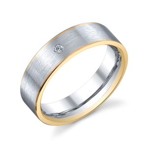 241349 Christian Bauer 18K - Plat Diamond  Wedding Ring / Band
