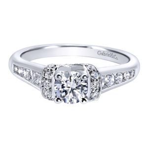 Gabriel 14 Karat Contemporary Engagement Ring ER910078W44JJ