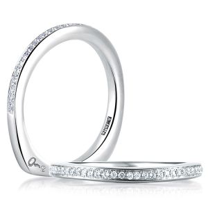 A.JAFFE Signature 14 Karat Diamond Wedding Ring MRS336 / 13