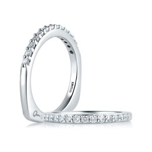 A.JAFFE Metropolitan Collection Signature 14 Karat Diamond Wedding Ring MRS057 / 26
