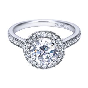 Gabriel 14 Karat Contemporary Engagement Ring ER8196W44JJ