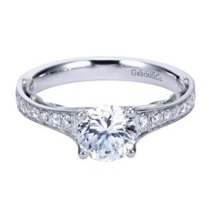 Gabriel 14 Karat Contemporary Engagement Ring ER7723W44JJ