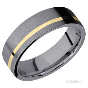 Lashbrook TA7F11OC/14KY POLISH Tantalum Wedding Ring or Band