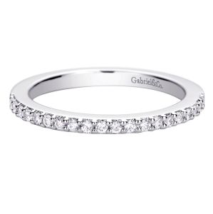 Gabriel 14 Karat Contemporary Wedding Band WB9261W44JJ