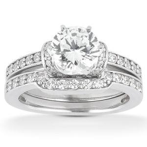 Taryn Collection Platinum Diamond Engagement Ring TQD A-4371