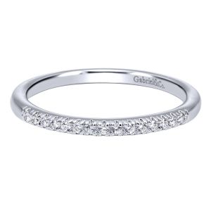 Gabriel 14 Karat Contemporary Wedding Band WB11719R4W44JJ