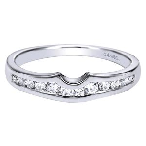 Gabriel 14 Karat Contemporary Wedding Band WB4352W44JJ