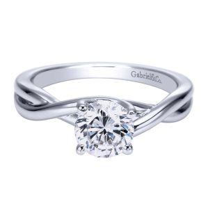 Gabriel Platinum Contemporary Engagement Ring ER8072PTJJJ