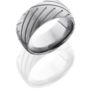 Lashbrook 10DCyclesuper1 Sand-Satin Titanium Wedding Ring or Band