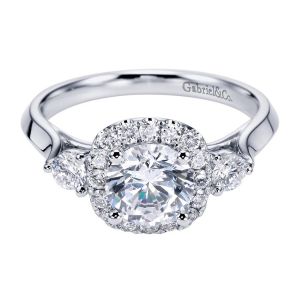 Gabriel 14 Karat Contemporary Engagement Ring ER6977W44JJ