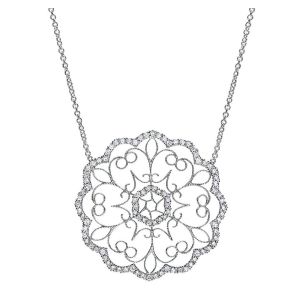 Gabriel Fashion 14 Karat Lace Necklace NK4141W45JJ