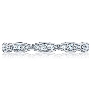 Tacori 46-2ET 18 Karat Sculpted Crescent Diamond Wedding Band