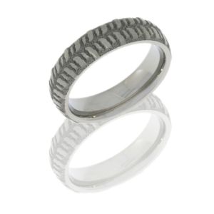 Lashbrook 5D/LCVMUD SAND-POLISH Titanium Wedding Ring or Band