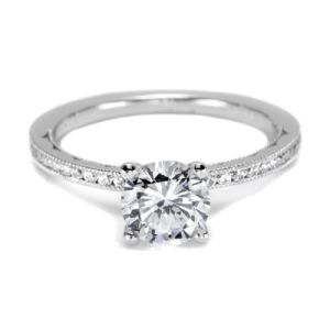 44-15RD65 Tacori Crescent 18 Karat Engagement Ring