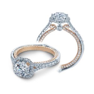 Verragio Couture-0427DR-TT Platinum Engagement Ring